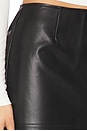 view 6 of 6 Angelique Faux Leather Skirt in Black