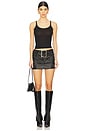 view 5 of 6 Juna Micro Skirt in Black