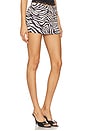 view 2 of 6 Theresa Micro Mini Skirt in Zebra