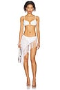 view 5 of 6 Roca Tie Skirt in White