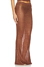 view 2 of 6 Miranda Maxi Skirt in Chocolate
