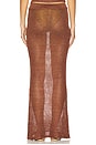 view 4 of 6 Miranda Maxi Skirt in Chocolate