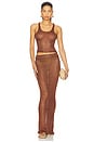 view 5 of 6 Miranda Maxi Skirt in Chocolate