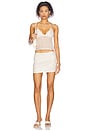 view 5 of 6 Chantel Mini Skirt in Ivory