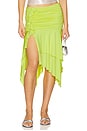 view 1 of 6 Lux Skirt in Chartreuse