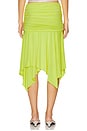 view 4 of 6 Lux Skirt in Chartreuse