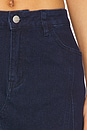 view 6 of 6 Darlah Denim Midi Skirt in Dark Denim