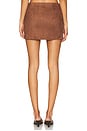 view 4 of 6 Patsie Faux Suede Mini Skirt in Brown