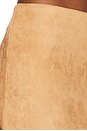 view 6 of 6 Aviva Faux Suede Mini Skirt in Camel