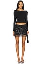 view 5 of 6 Adana Mini Skirt in Black