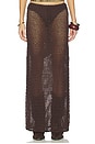 view 1 of 6 Amelia Maxi Skirt in Brown