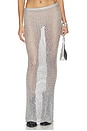 view 1 of 6 Letina Knit Maxi Skirt in Silver