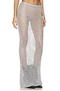 view 2 of 6 Letina Knit Maxi Skirt in Silver