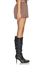 view 2 of 6 Dakoa Mini Skirt in Dark Taupe