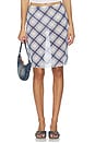 view 1 of 6 Rylan Skirt in Blue Plaid