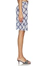 view 3 of 6 Rylan Skirt in Blue Plaid