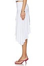 view 3 of 6 Katrina Asymmetrical Skirt in White