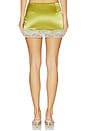 view 4 of 6 Briar Lace Mini Skirt in Chartreuse & Ivory