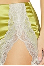 view 6 of 6 Briar Lace Mini Skirt in Chartreuse & Ivory