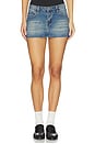 view 1 of 6 Lathan Denim Mini Skirt in Blue Wash