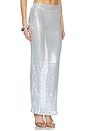 view 2 of 6 Melie Sequin Maxi Skirt in Blue