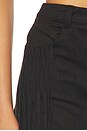 view 6 of 6 Autumn Faux Suede Mini Skirt in Black