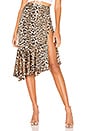 view 1 of 4 Gabriela Ruffle Midi Skirt in Leopard