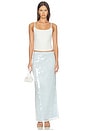 view 5 of 6 Bryony Maxi Skirt in Ice Blue