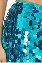 view 6 of 6 Celia Mini Skirt in Turquoise