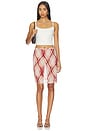 view 5 of 6 Dalary Skirt in Red Plaid