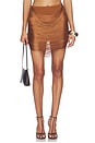 view 1 of 6 Katalia Mini Skirt in Brown
