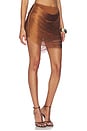 view 2 of 6 Katalia Mini Skirt in Brown