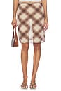 view 1 of 6 Rylan Skirt in Brown Plaid