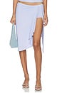 view 1 of 6 X Emma Rose Isobella Midi Skirt in Ice Blue