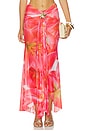 view 1 of 6 Xandra Maxi Skirt in Red Floral