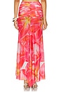 view 4 of 6 Xandra Maxi Skirt in Red Floral