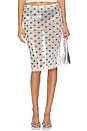 view 1 of 6 FALDA HELENA in White & Black Dot