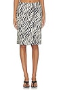 view 1 of 6 Sofia Pencil Midi Skirt in Zebra
