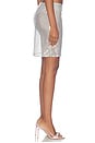 view 5 of 7 Makayla Midi Skirt in Silver Sequin