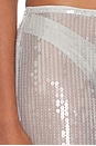 view 8 of 7 Makayla Midi Skirt in Silver Sequin