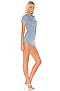 view 2 of 3 COMBISHORT EN JEAN AMBER in Blue
