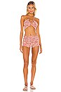 view 1 of 3 ENSEMBLE TOP ET SHIRT EN CROCHET TAWNIE in Pink Multi