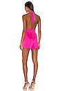 view 3 of 3 Luella Halter Romper in Fuchsia