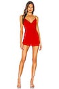 view 1 of 3 Rhonda Wrap Romper in Red