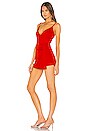 view 2 of 3 Rhonda Wrap Romper in Red