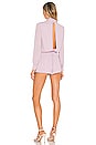 view 3 of 3 Kaycie Drape Neck Romper in Lilac