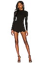 view 2 of 3 Elizabeth Skort Romper in Black