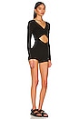 view 2 of 3 Ayla Cut Out Romper in Black