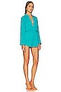view 2 of 3 Tracie Collared Romper in Teal