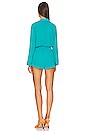 view 3 of 3 Tracie Collared Romper in Teal